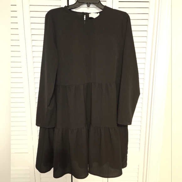 asos Design Women's sz 12 Tiered Ruffle Dress - Picture 2 of 13